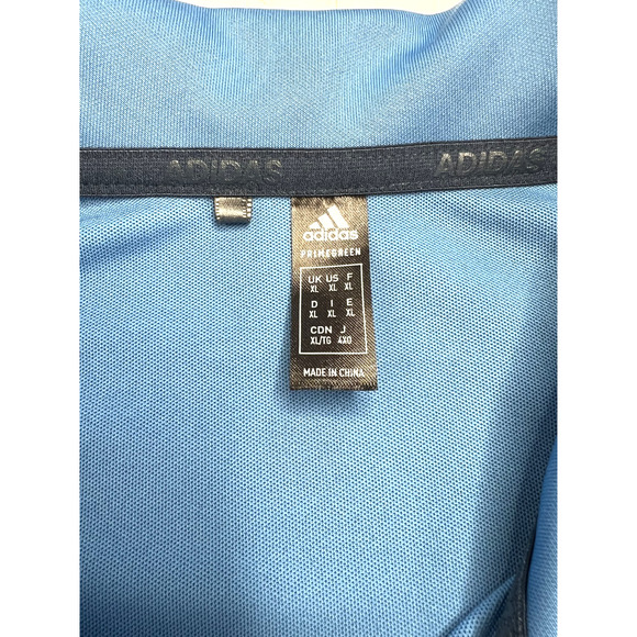 Adidas Men's Blue Plaid Golf Polo Shirt Size XL - Picture 5 of 8